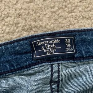 Abercrombie & Fitch Mid Rise Boot Cut Jeans